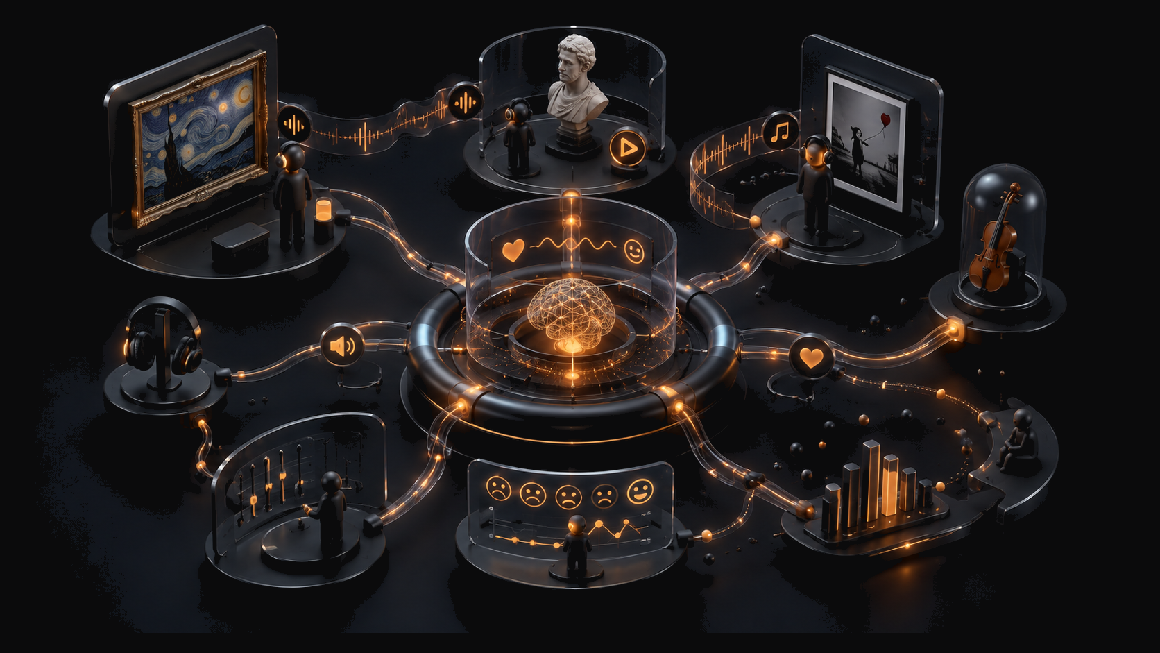 MUSEIS network connecting artworks, stories, audio, visitor response and cultural insight